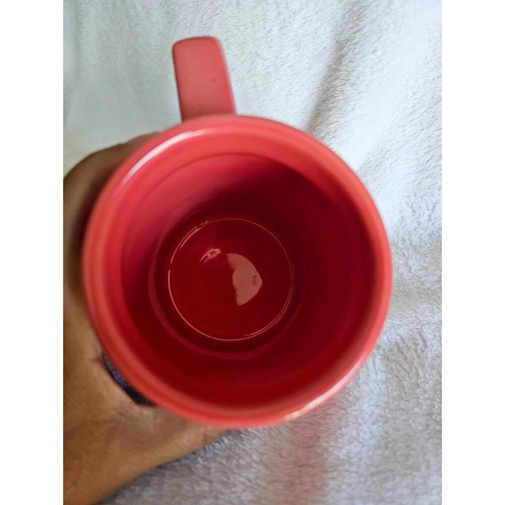 2022 Edible Valentine's Day Ceramic Coffee Mug Large Red & Pink Hearts 5.5" 28oz - Picture 5 of 7